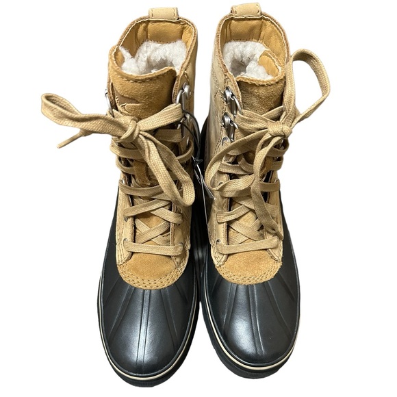 NWOB Sorel Men's Caribou Storm WP Boot - Rain and Wind - Waterproof - Buff, 7 - Picture 10 of 14